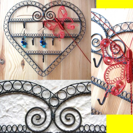 Věšák ve tvaru srdce